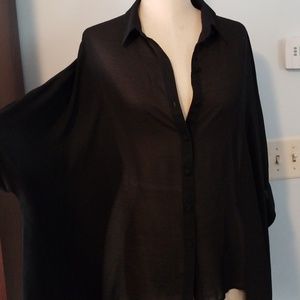 *Flash* NWT Topshop hi-lo Sheer oversizedtop